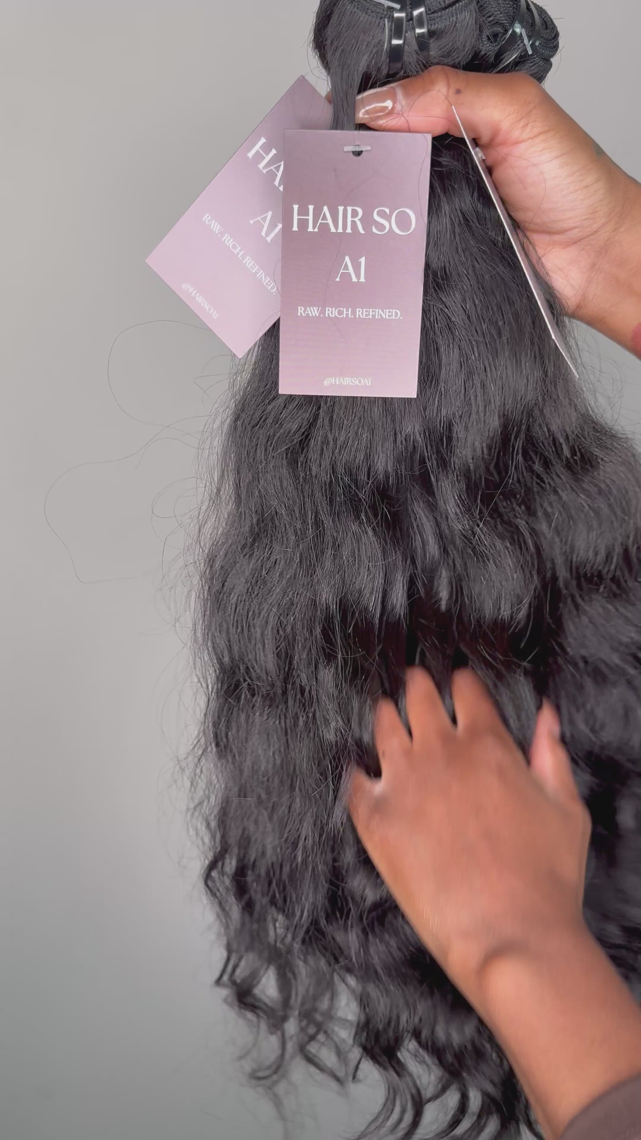 RAW NATURAL WAVY DOUBLE DRAWN